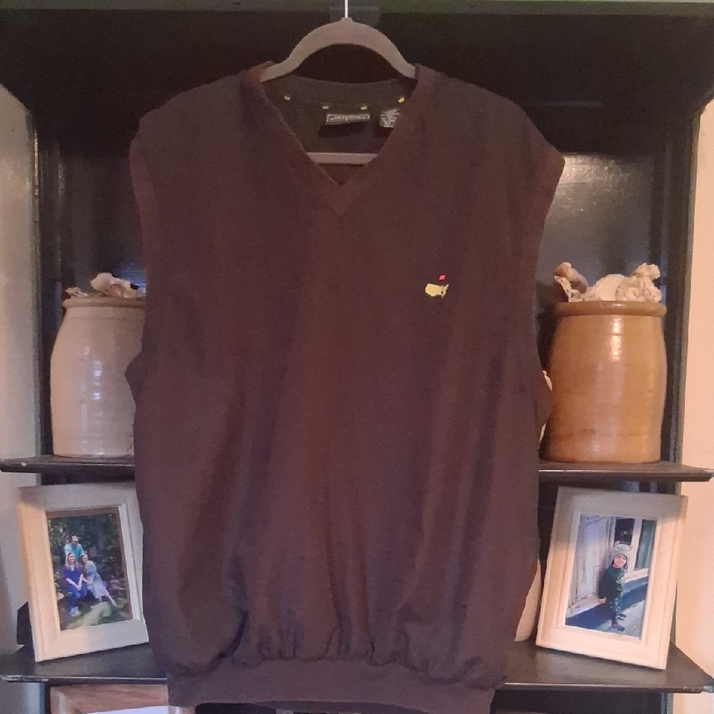 Masters Brown V-Neck Sweater Vest